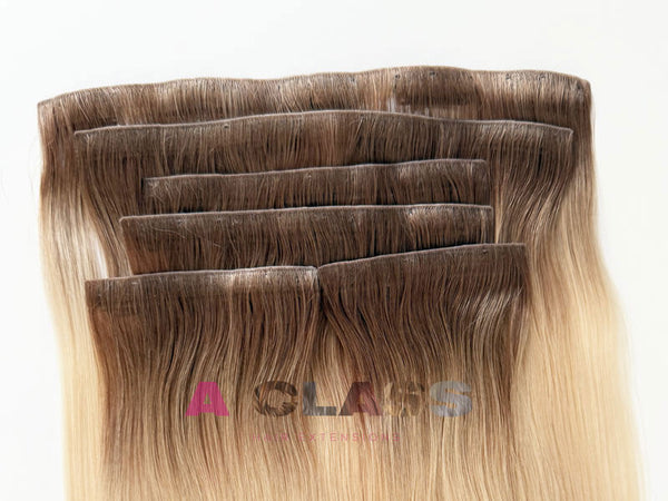 Stock/ Invisible Clip in / Luxury Cuticle Hair / 20" (50cm)