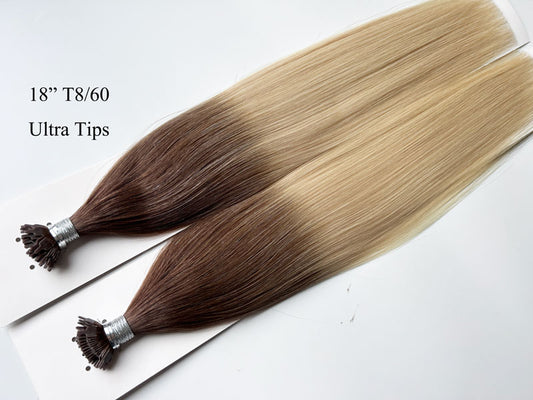 Stock Ultra Tip /Luxury cuticle hair/18"