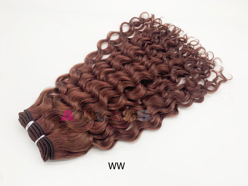 Wavy hair , Curly Hair / Flat Wefts/100g - A CLASS HAIR EXTENSIONS